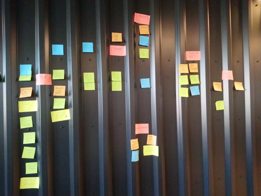 affinity post-it wall